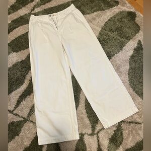 Women’s Madewell The Harlow Wide Leg White Pants